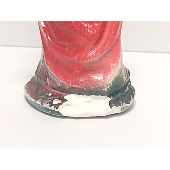 Lot of 2 Vintage Nativity Figurines 4" Scale Chalkware Mary & Wise Man MCM - Picture 8 of 16